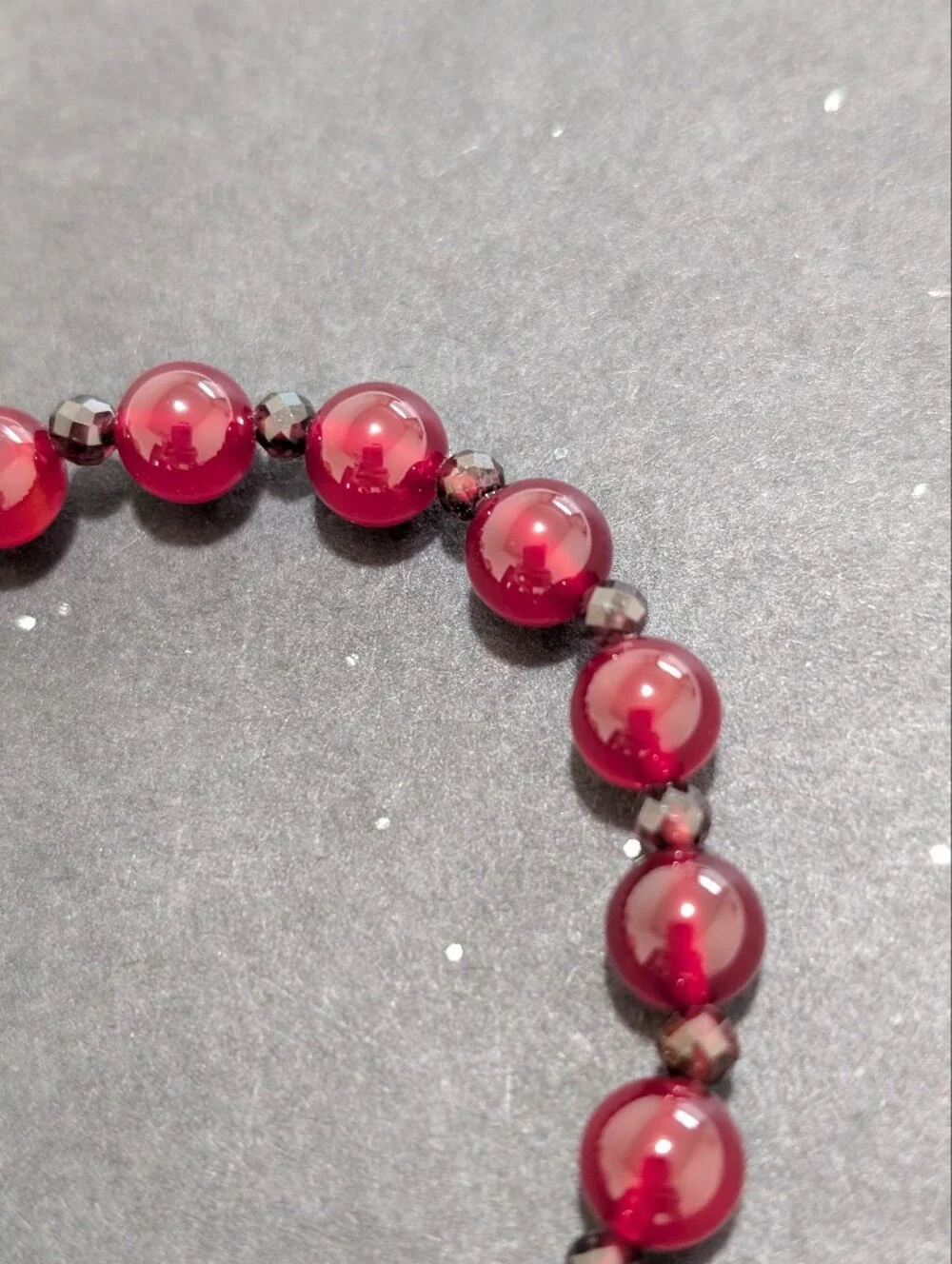 Jade/Garnet Bracelet